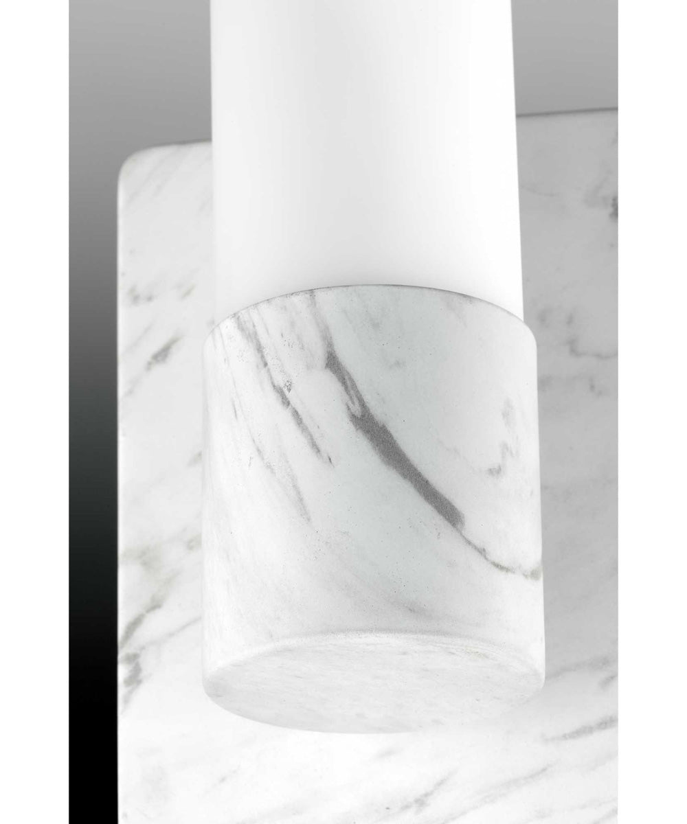 Blanco LED 1-Light LED Wall Bracket Faux White Marble