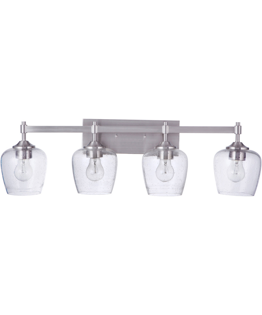 Stellen 4-Light Vanity Brushed Polished Nickel