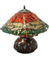 17"H Dragonfly Polished Agata Table Lamp