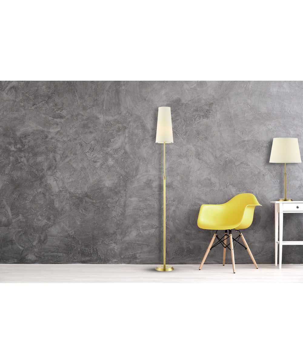 Attendorn 1-Light  Floor Lamp Satin Brass