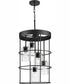 Burgess 5-Light Modern Farmhouse Hall & Foyer Light Matte Black