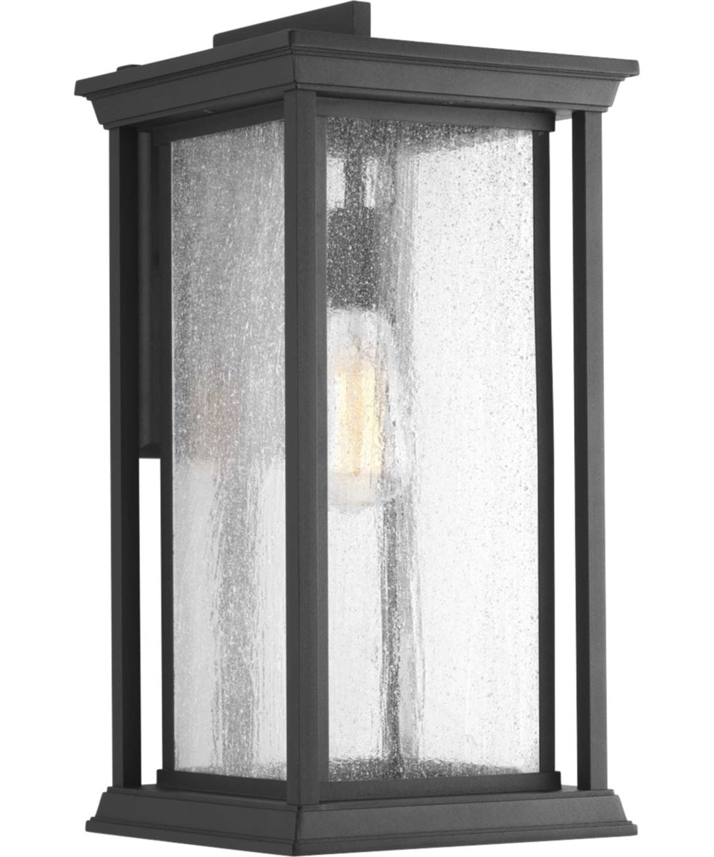 Endicott 1-Light Extra-Large Wall Lantern Textured Black