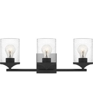 Abner Large 3-light Bath Light Matte Black