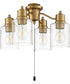 Universal 4-Light Light Kit Satin Brass