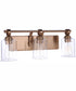 Romero 3-Light Vanity Satin Brass