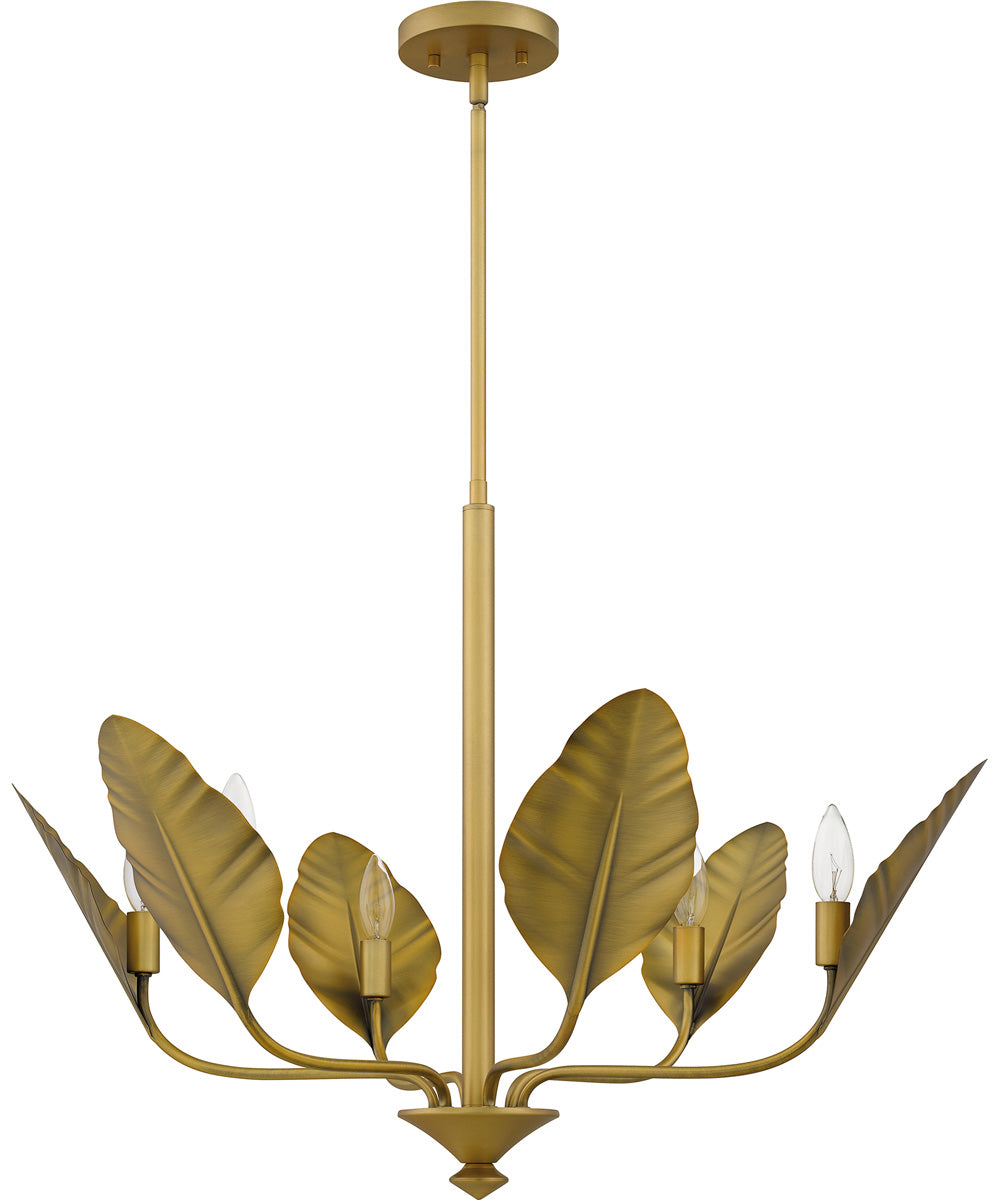 Bayley 6-light Chandelier Aged Brass