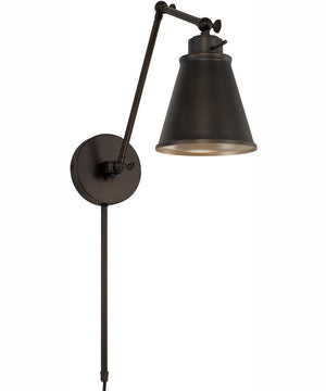 Shay 1-Light Plug In Sconce Oil Rubbed Bronze, 6"W