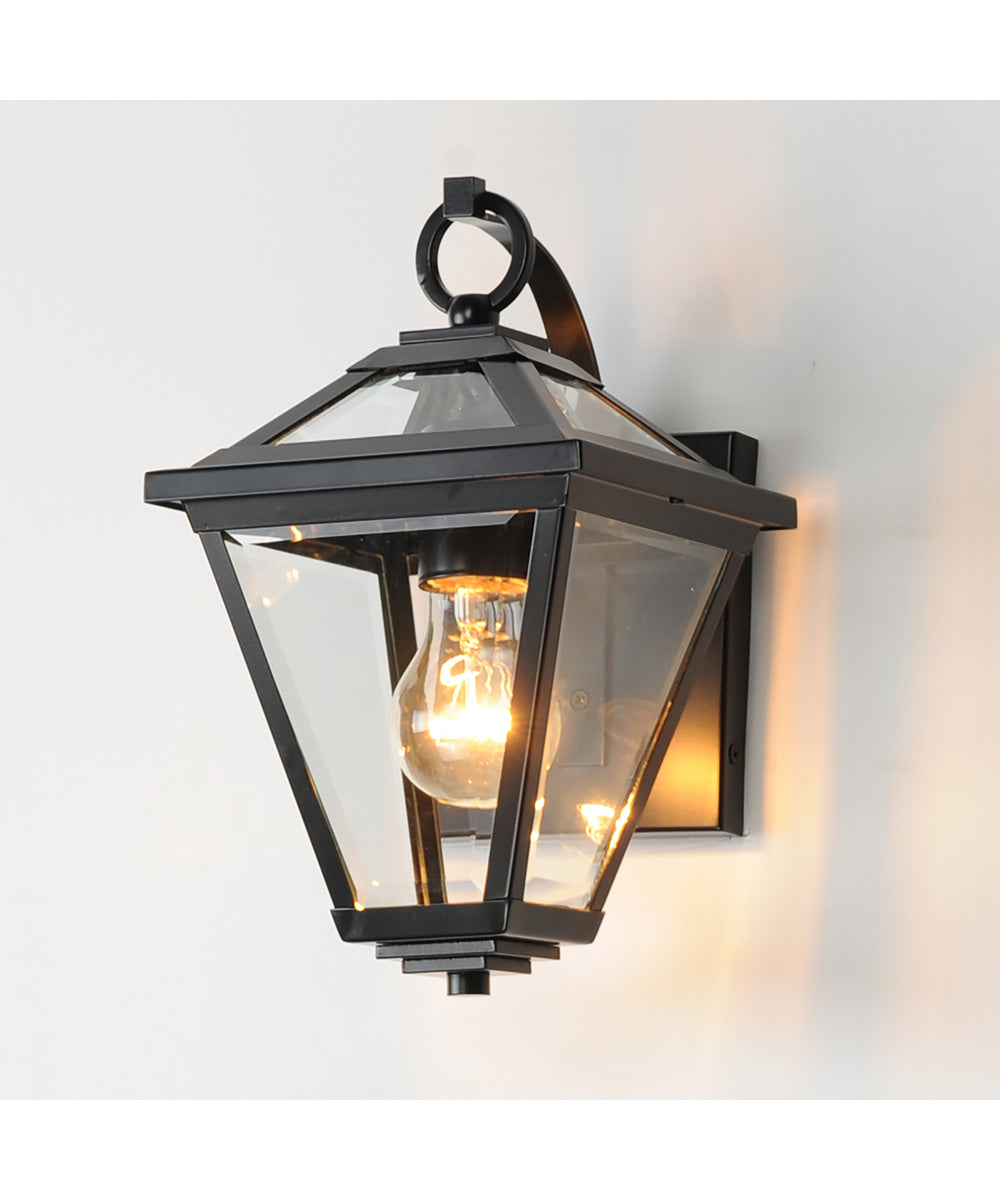 Prism 12 inch Outdoor Wall Sconce Black