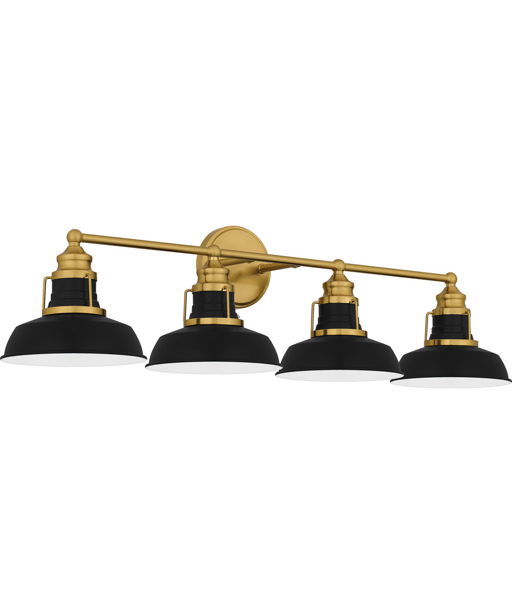 Huxley Extra Large 4-light Bath Light Aged Brass