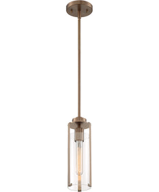 5"W Marina 1-Light Pendant Burnished Brass