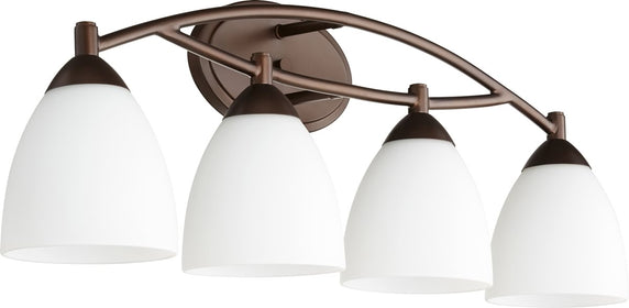 29"W Barkley 4-light Bath Vanity Light Oiled Bronze