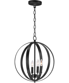 Provident 4-Light Chandelier Black