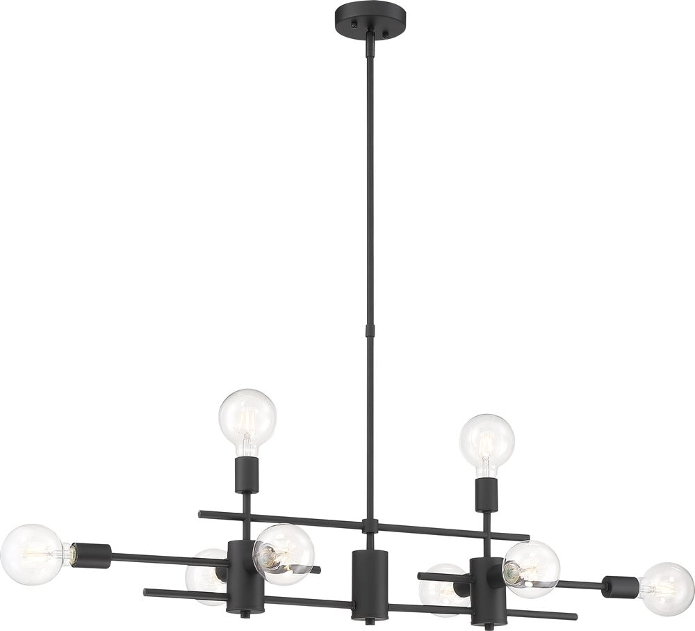 45"W Delphi 8-Light Pendant Mahogany Bronze