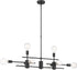 45"W Delphi 8-Light Pendant Mahogany Bronze