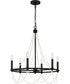 Brigitta 6-light Chandelier Matte Black