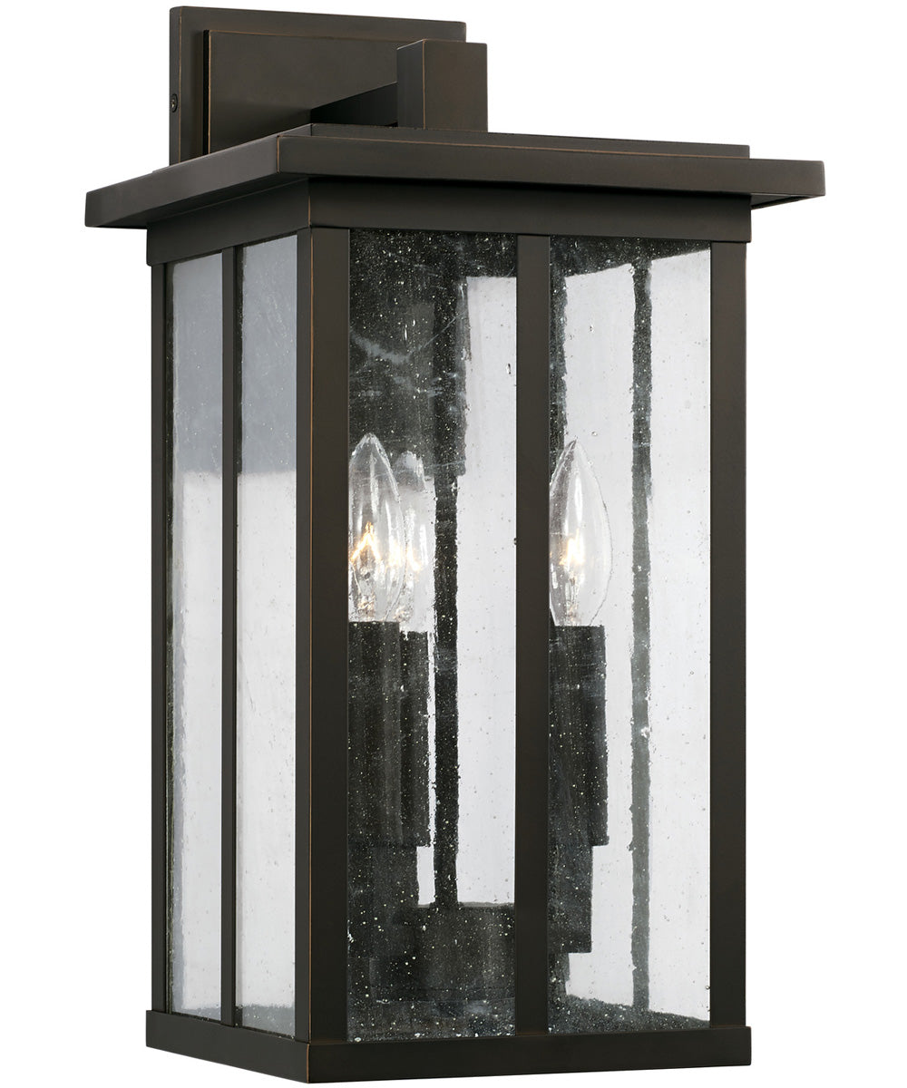 Barrett 3-Light Outdoor Wall-Lantern Rain or Shine - Oiled Bronze