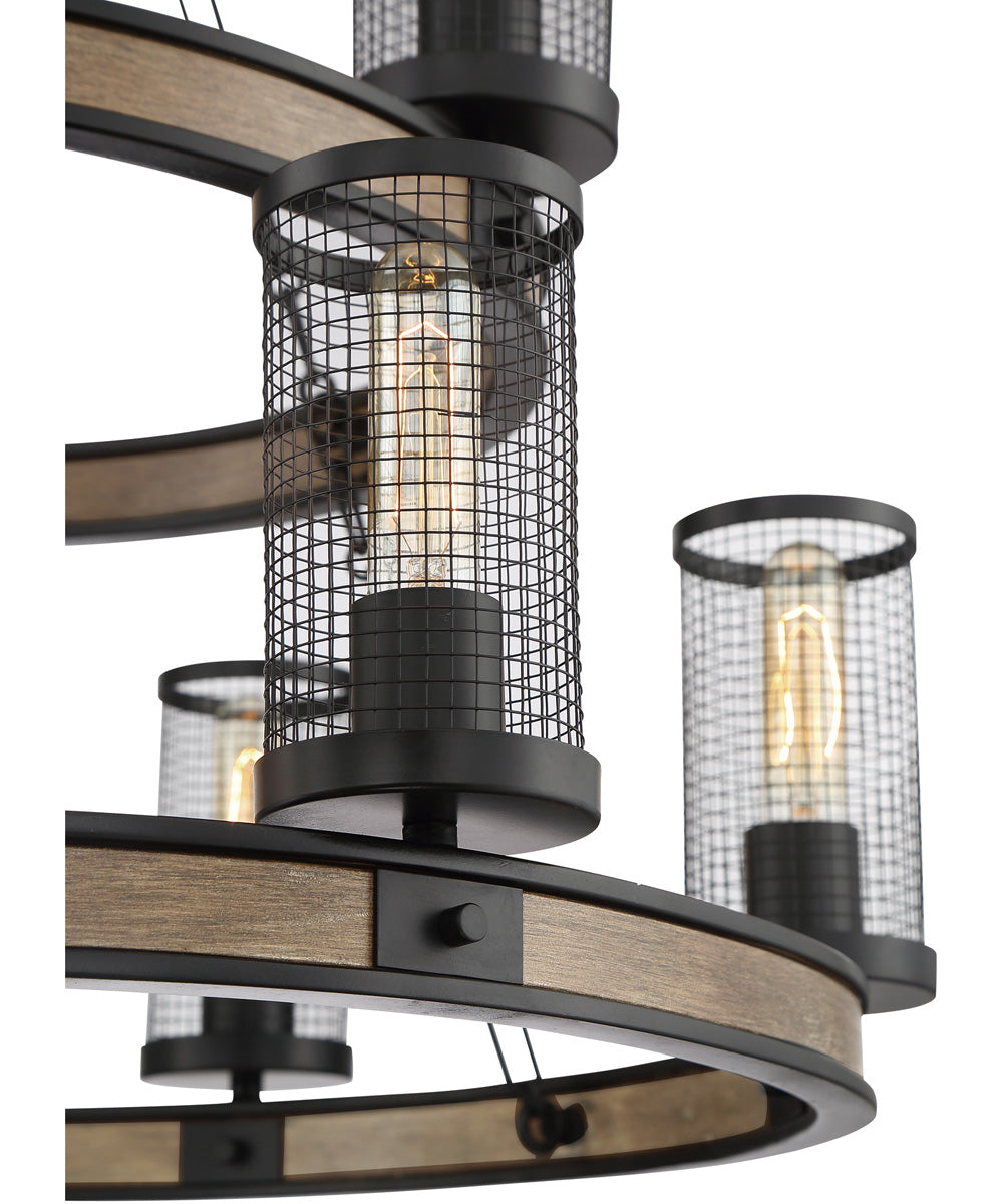 McCrady 9-light Chandelier Matte Black
