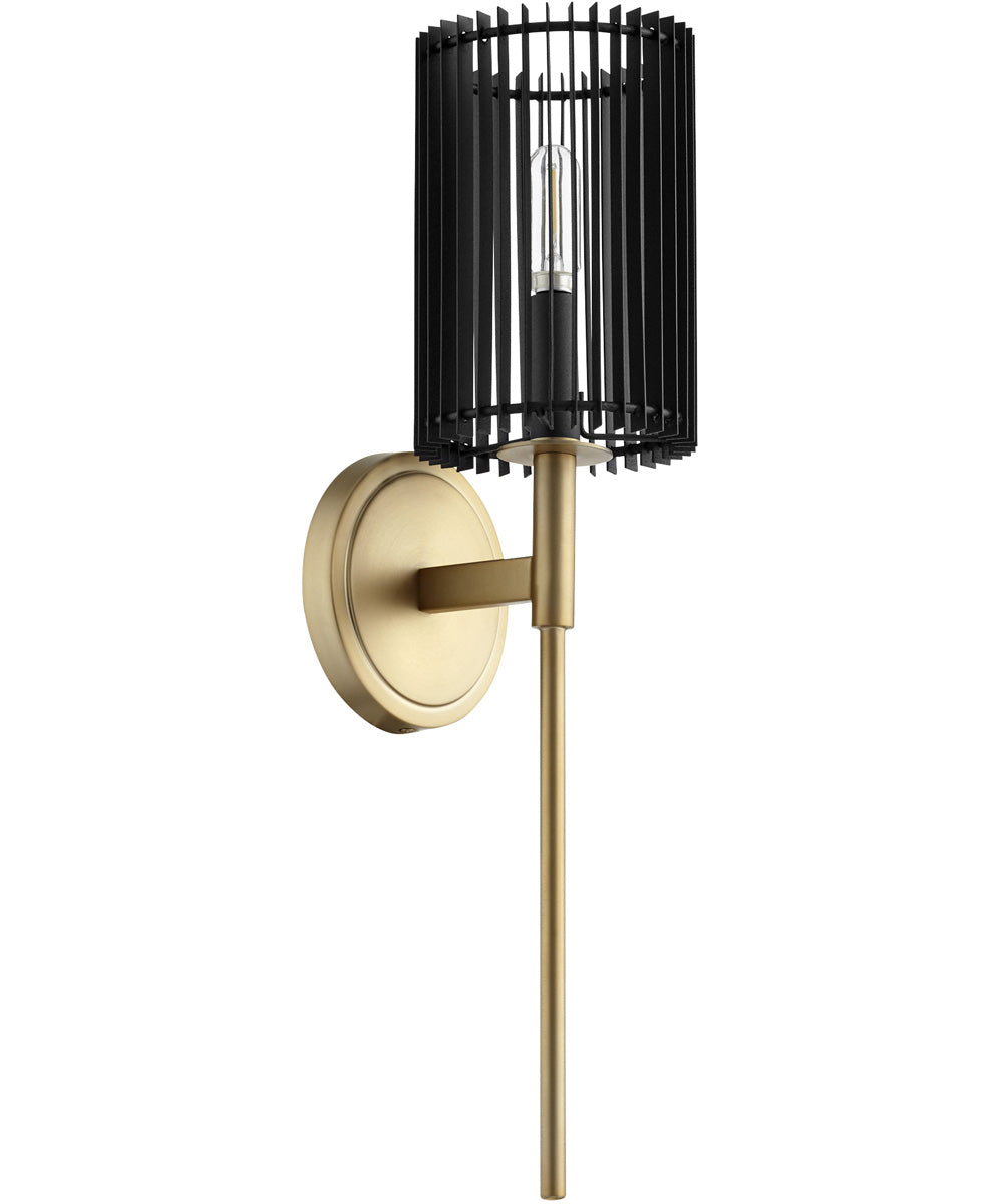 5"W Finura 1-light Wall Mount Light Fixture Aged Brass