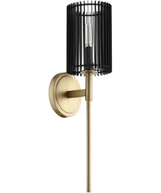 5"W Finura 1-light Wall Mount Light Fixture Aged Brass