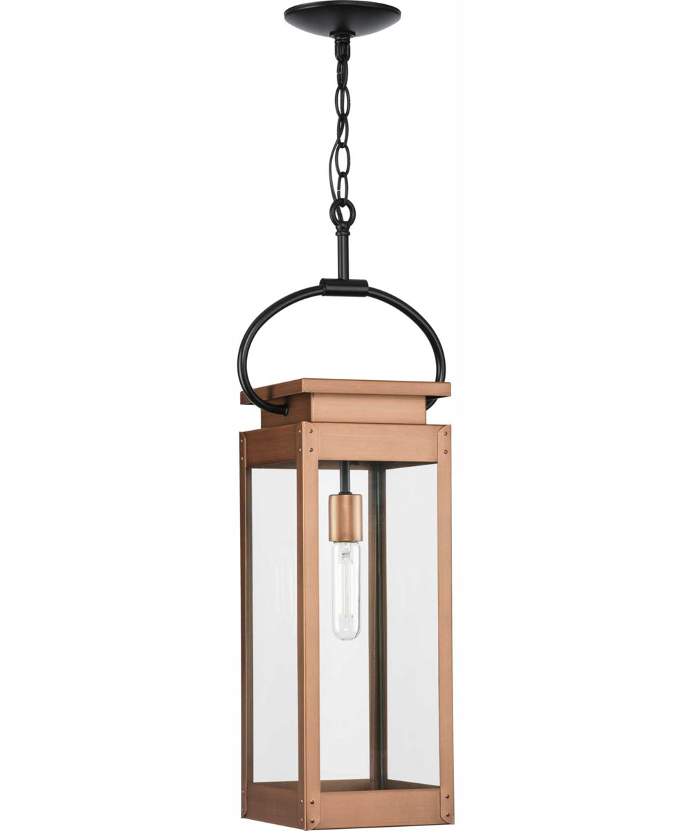 Union Square 1-Light Urban Industrial Hanging Lantern Antique Copper