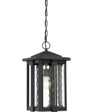 Everglade Large 1-light Outdoor Pendant Light Earth Black