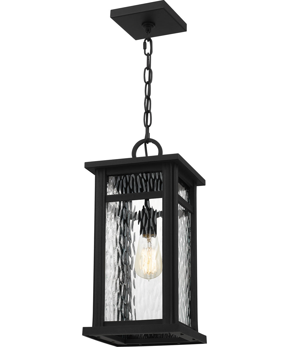 Moira Large 1-light Outdoor Pendant Light  Coastal Armour Steel Earth Black