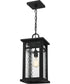 Moira Large 1-light Outdoor Pendant Light  Coastal Armour Steel Earth Black