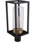 Neo 1-Light Outdoor Post Mount Midnight Satin Brass