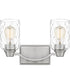 Acacia Medium 2-light Bath Light Brushed Nickel