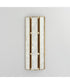 Miramar 2-Light Wall Sconce Capiz / Natural Aged Brass