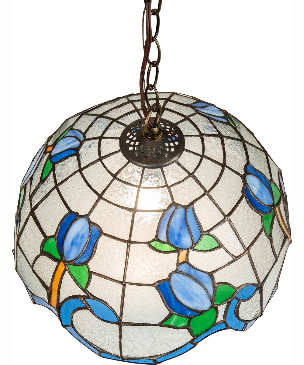 14" Wide Roseborder Pendant
