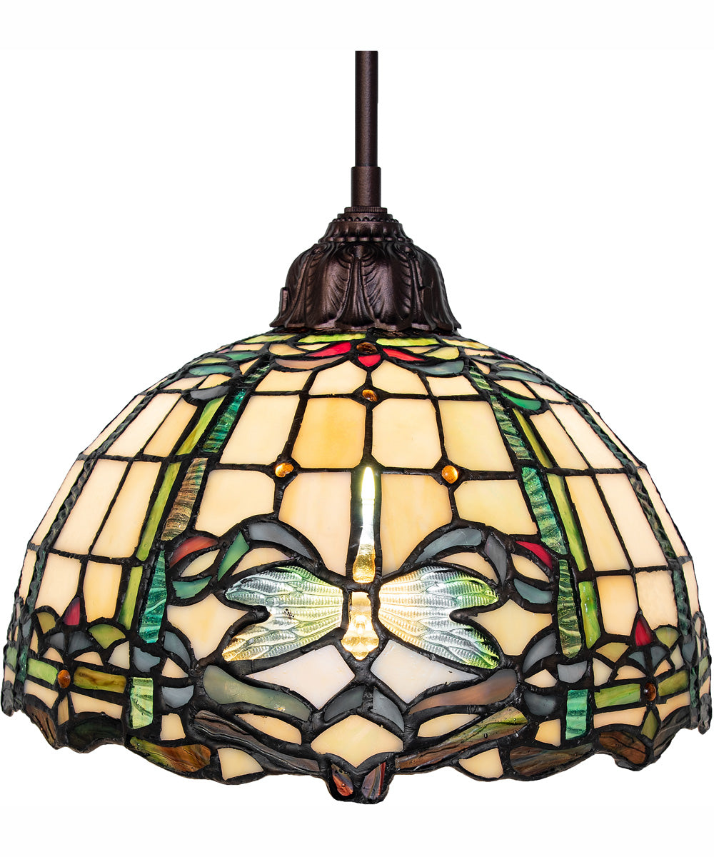 12" Wide Tiffany Dragonfly Pendant