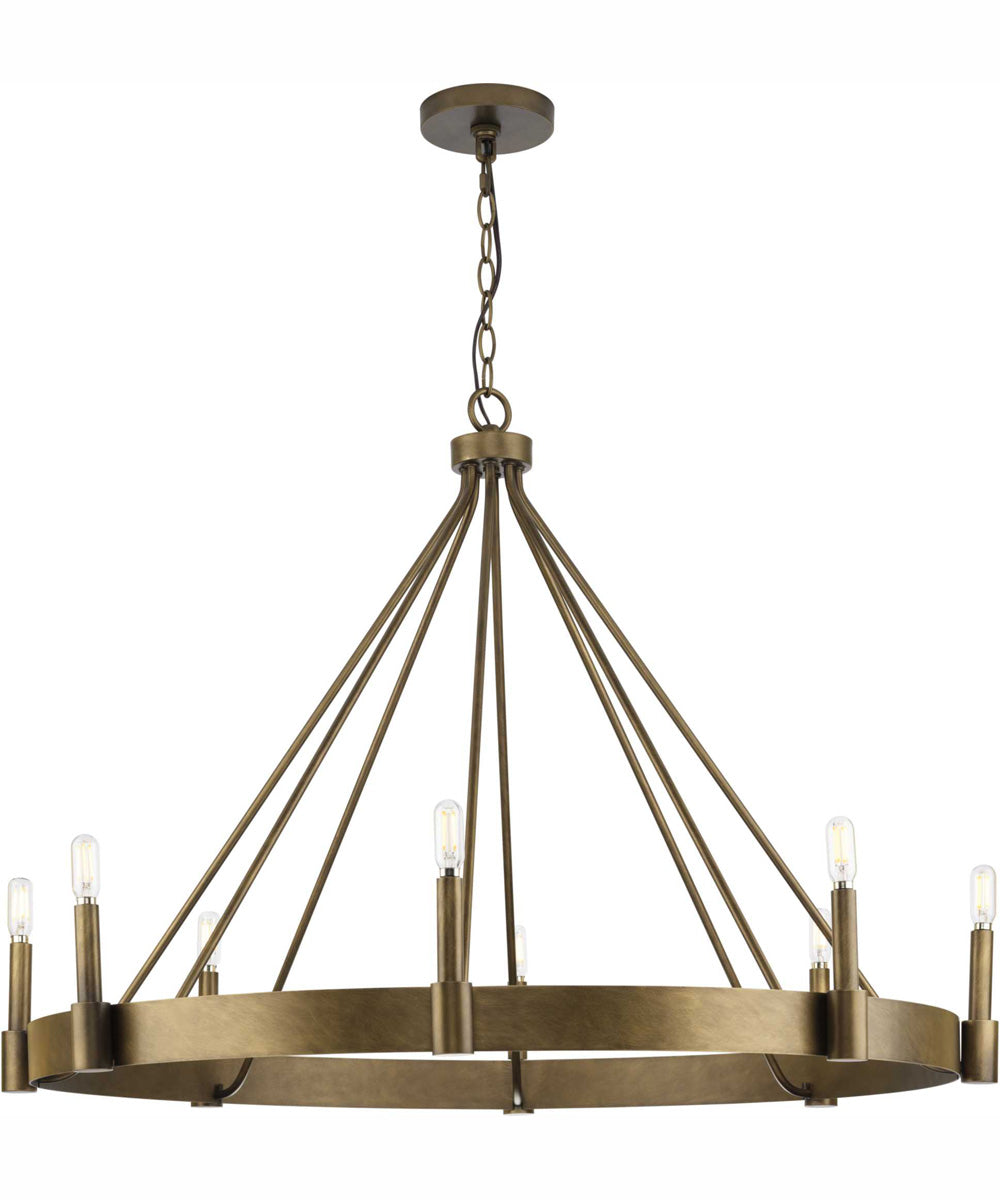 Breckenridge 8-Light Rustic Farmhouse Chandelier Aged Bronze