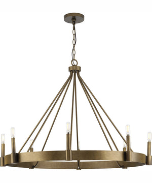 Breckenridge 8-Light Rustic Farmhouse Chandelier Aged Bronze