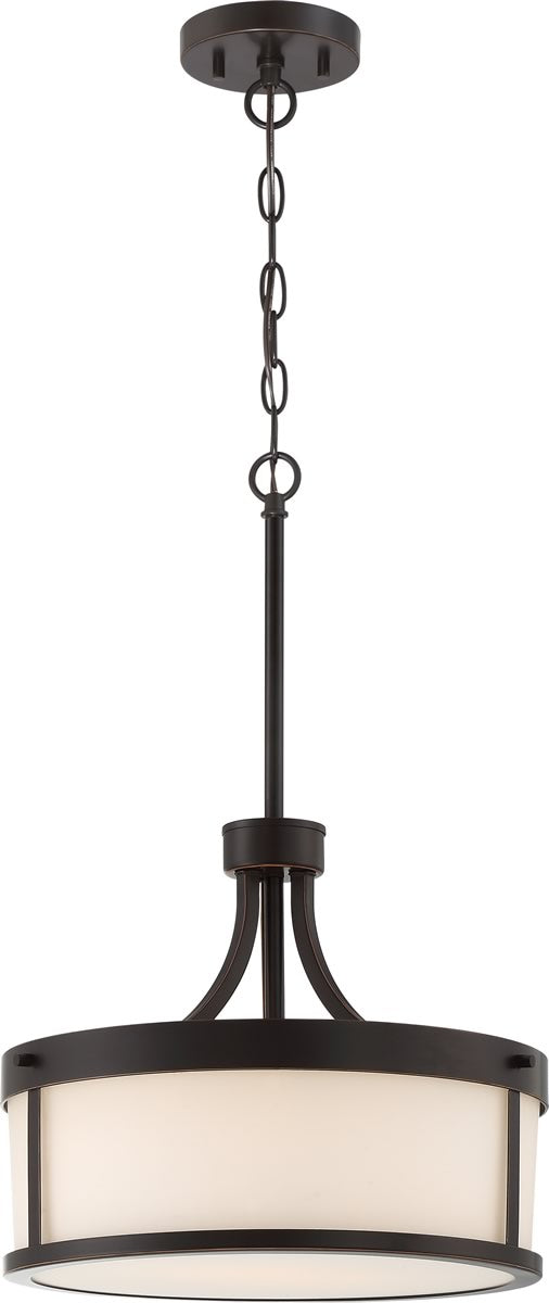 14"W Denver 2-Light Pendant Mahogany Bronze