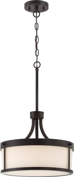 14"W Denver 2-Light Pendant Mahogany Bronze