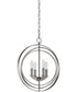 Equinox 4-Light Foyer Pendant Burnished Silver