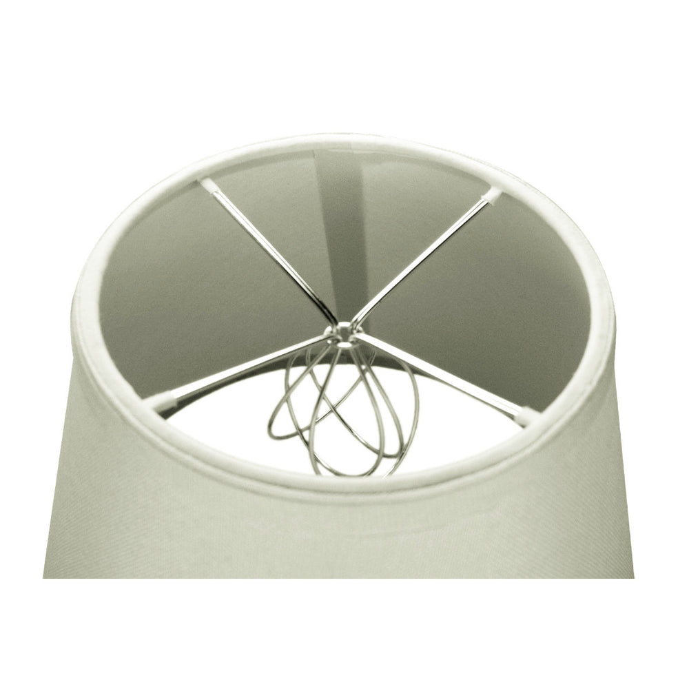 12"W x 9"H Light Oatmeal Empire Hardback Lampshade