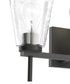 Renslow 21"W 3-Light Bath Vanity Light Fixture by Kichler Black Finish with Hammered Glass Shades
