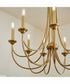 Brooks 8-light Chandelier Aged Brass