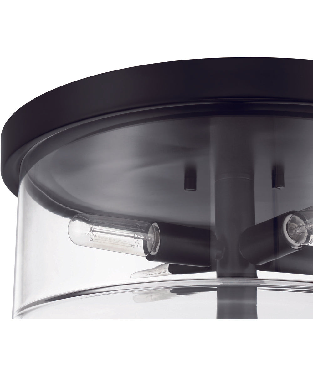 Hailie 4-Light Flush Mount Flat Black
