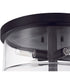 Hailie 4-Light Flush Mount Flat Black