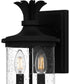 Havana Small 2-light Outdoor Wall Light Earth Black