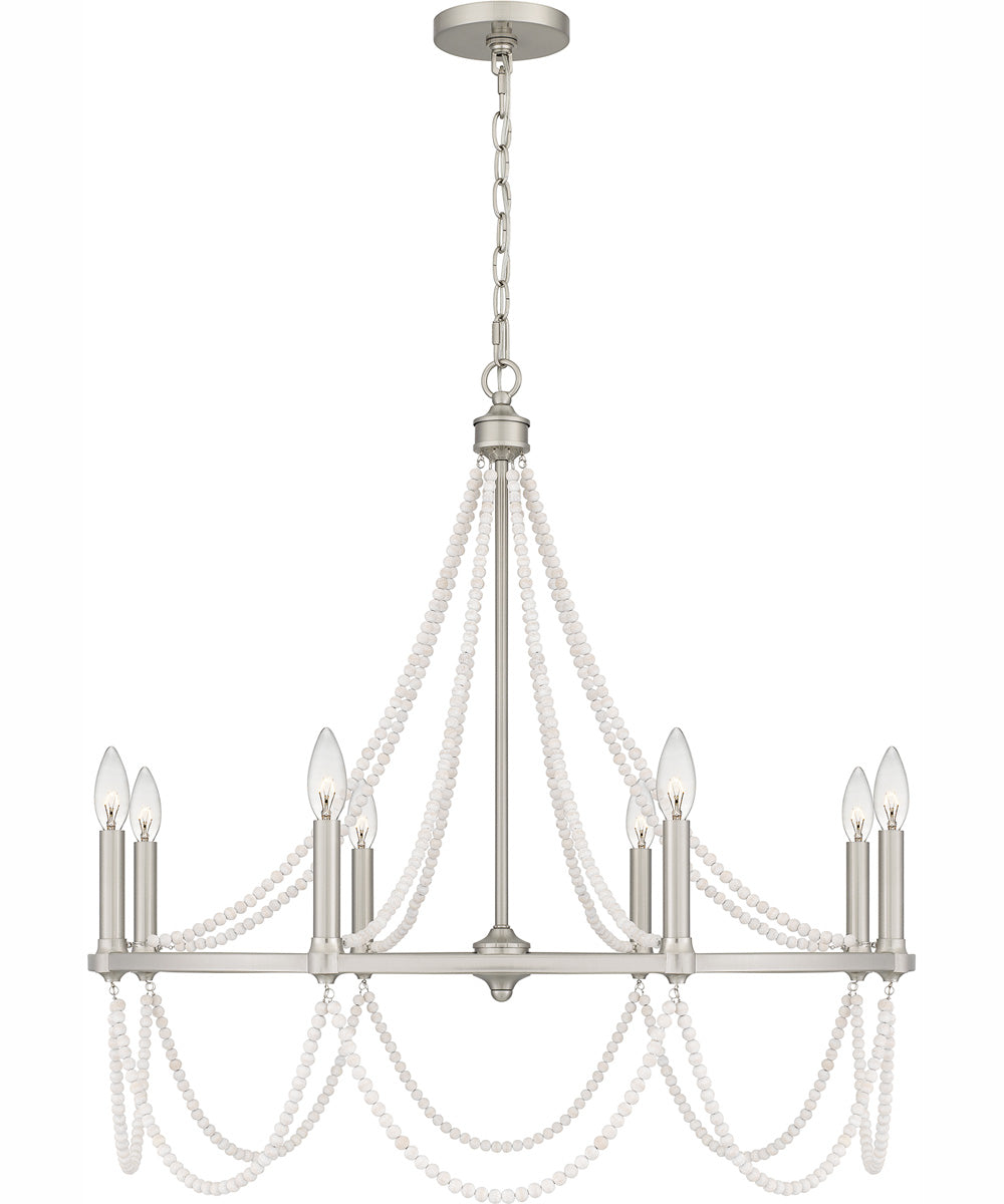Brigitta 8-light Chandelier Brushed Nickel