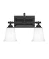 Nicholas Medium 2-light Bath Light Earth Black