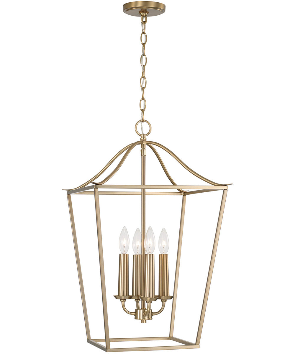 Grady 4-Light Foyer Matte Brass