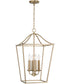 Grady 4-Light Foyer Matte Brass