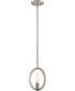 Orion Small 1-light Mini Pendant Brushed Nickel