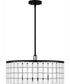 Seigler 4-light Pendant Matte Black