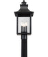 Chancellor Large 3-light Outdoor Post Light Mystic Black